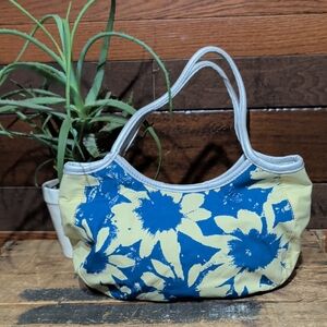 DKNY Floral Blue and Yellow Women's Bag